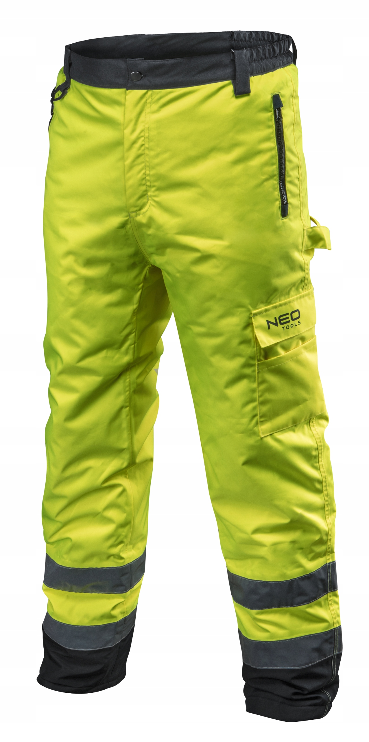 

81-760-XL Spodnie Robocze Ocieplane Pasa Żółte Neo