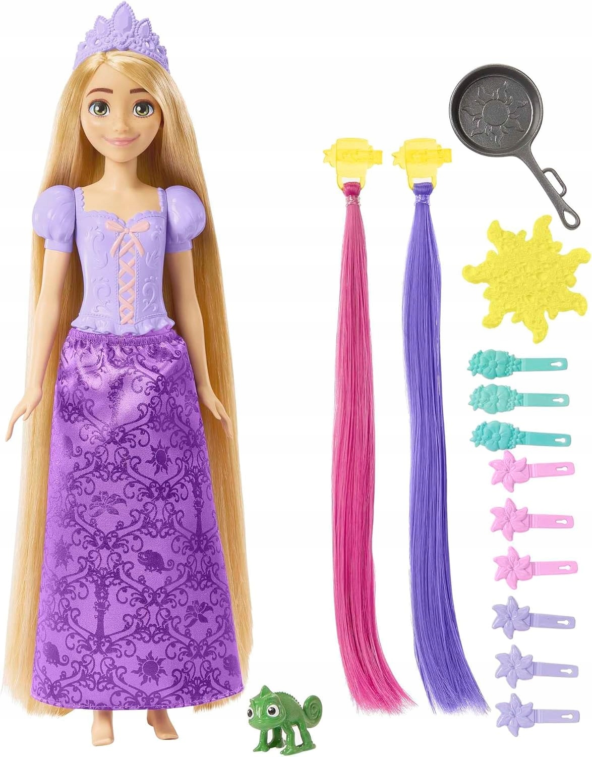 LALKA ROSZPUNKA Z PASCALEM ZMIENIA KOLOR WŁOSÓW + LALKA FLYNN RIDER DISNEY Marka Mattel