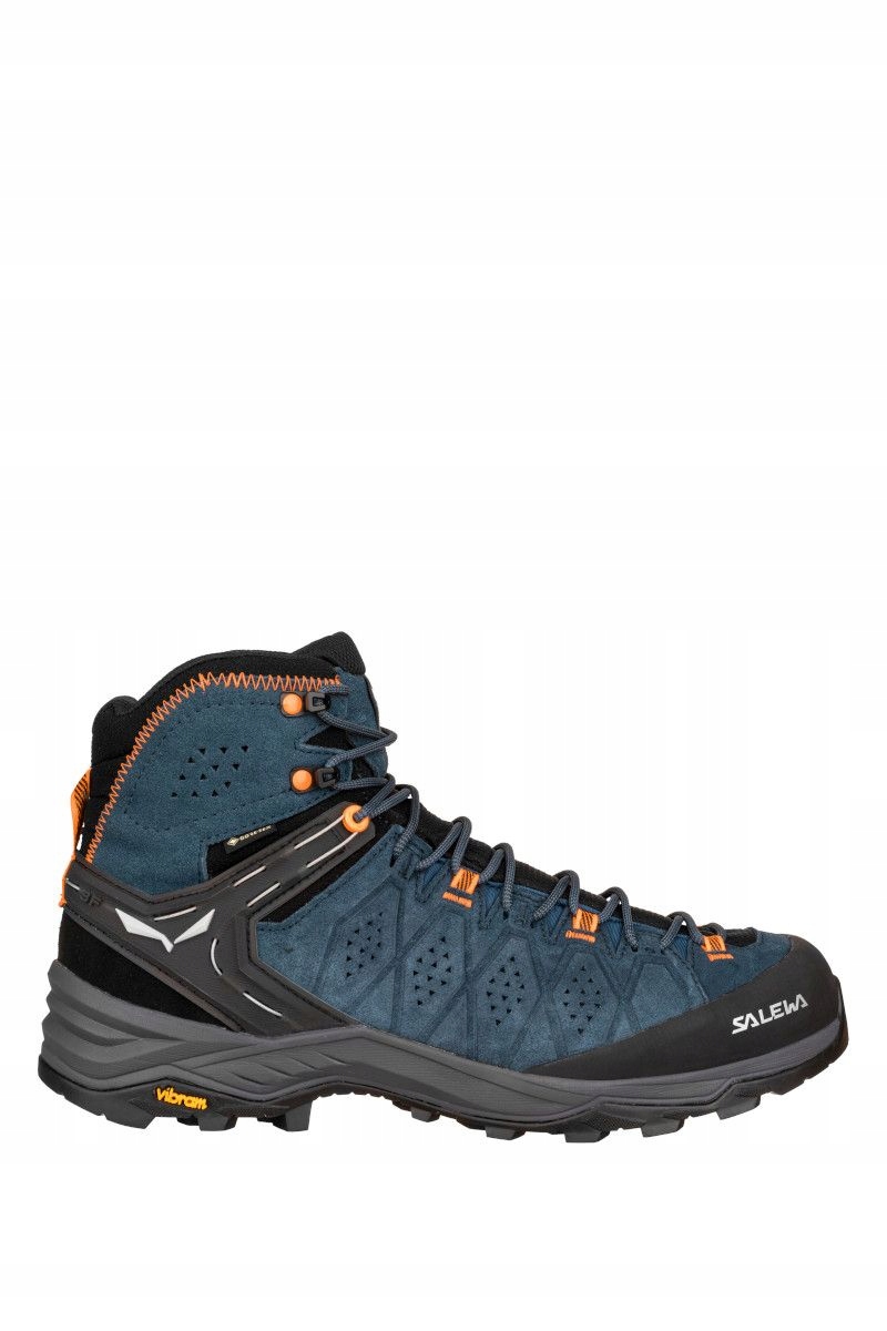 Pánské vysoké trekové boty Salewa Alp Trainer 2 Mid Gtx, tmavě modré, velikost 40.5