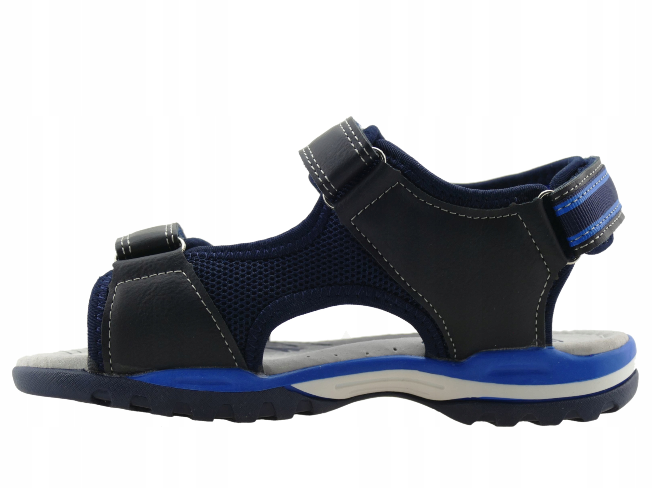 SANDAŁY CHŁOPIĘCE BUTY DZIECIĘCE SPORTOWE SANDAŁKI NA RZEPY WKŁ.SKÓRA R. 36 Kod producenta A167