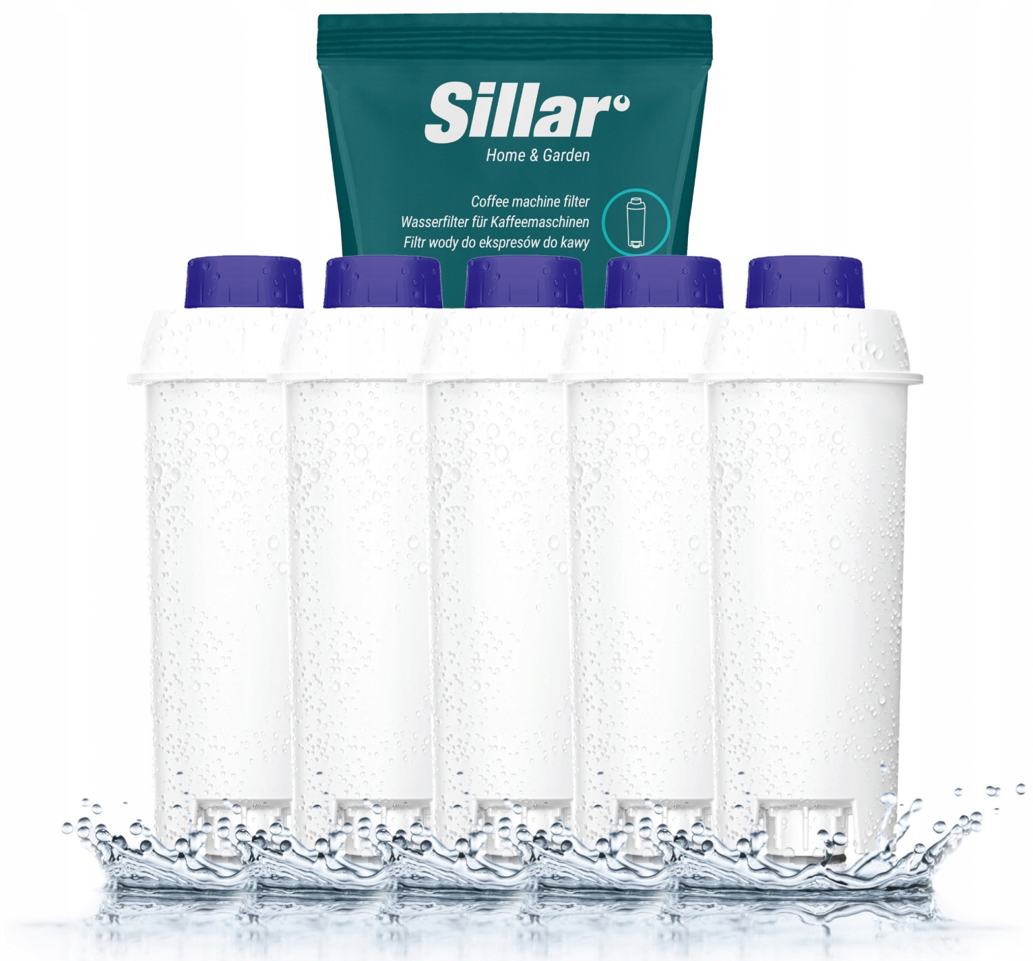 Sillar filtr wody do ekspresu Delonghi Dinamica Ecam zamiennik 5 sztuk