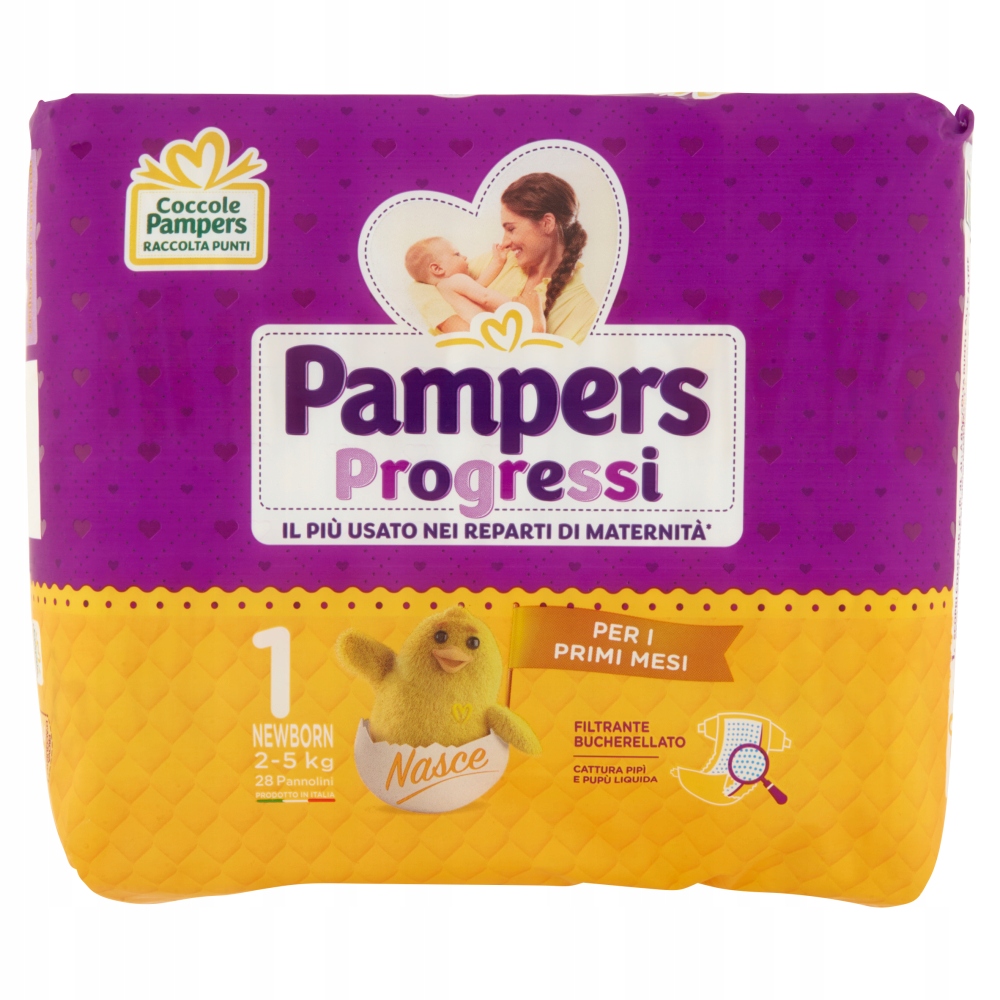 Pieluszki Pampers Progressi Rozmiar 1 192szt (4x48)