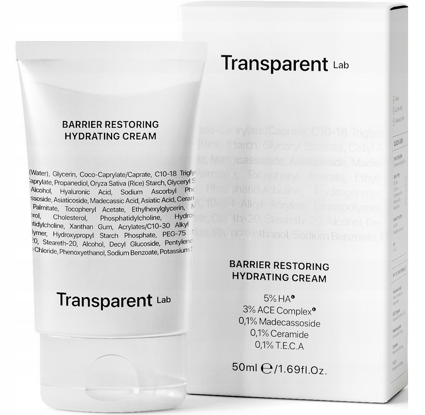 Transparent Lab Barrier Nawilżający Krem Do Twarzy 50ml