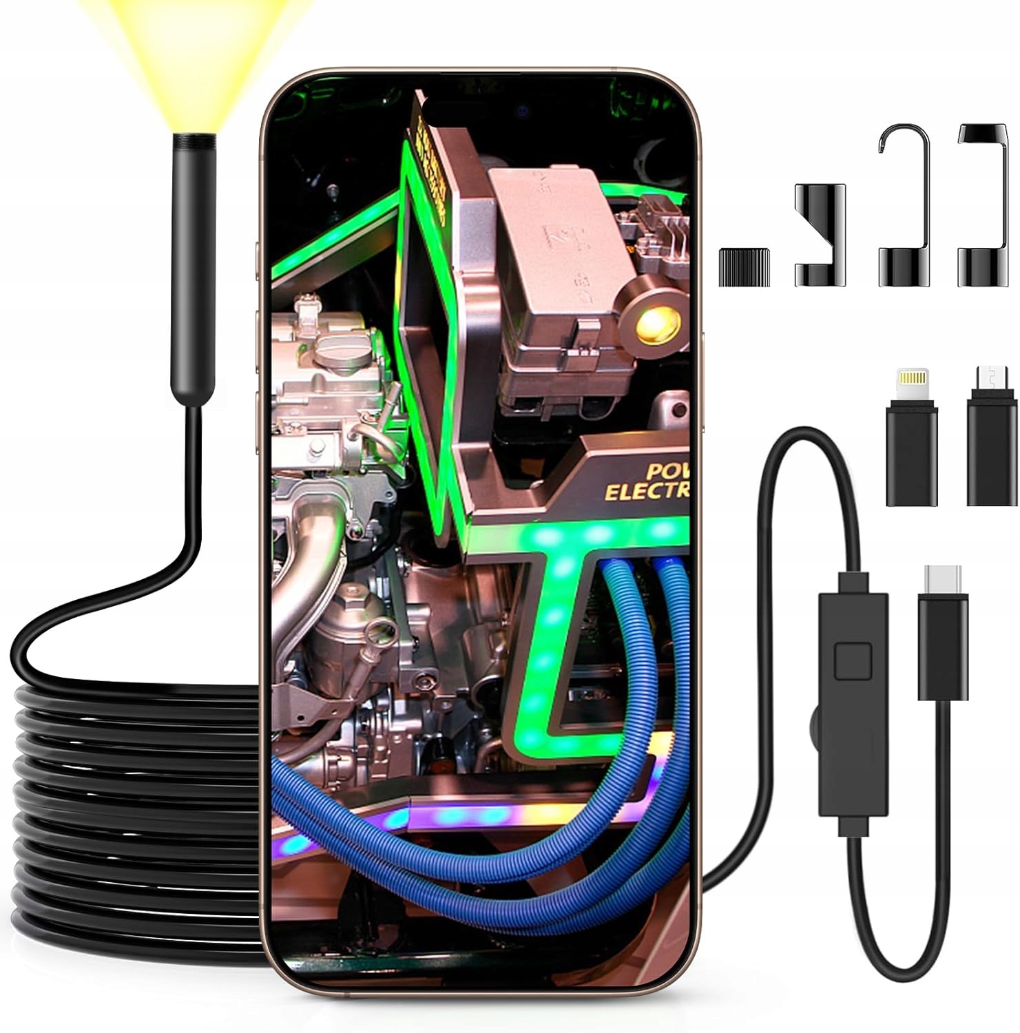 Endoskopická Kamera 1920P K Telefonu IP67 Led