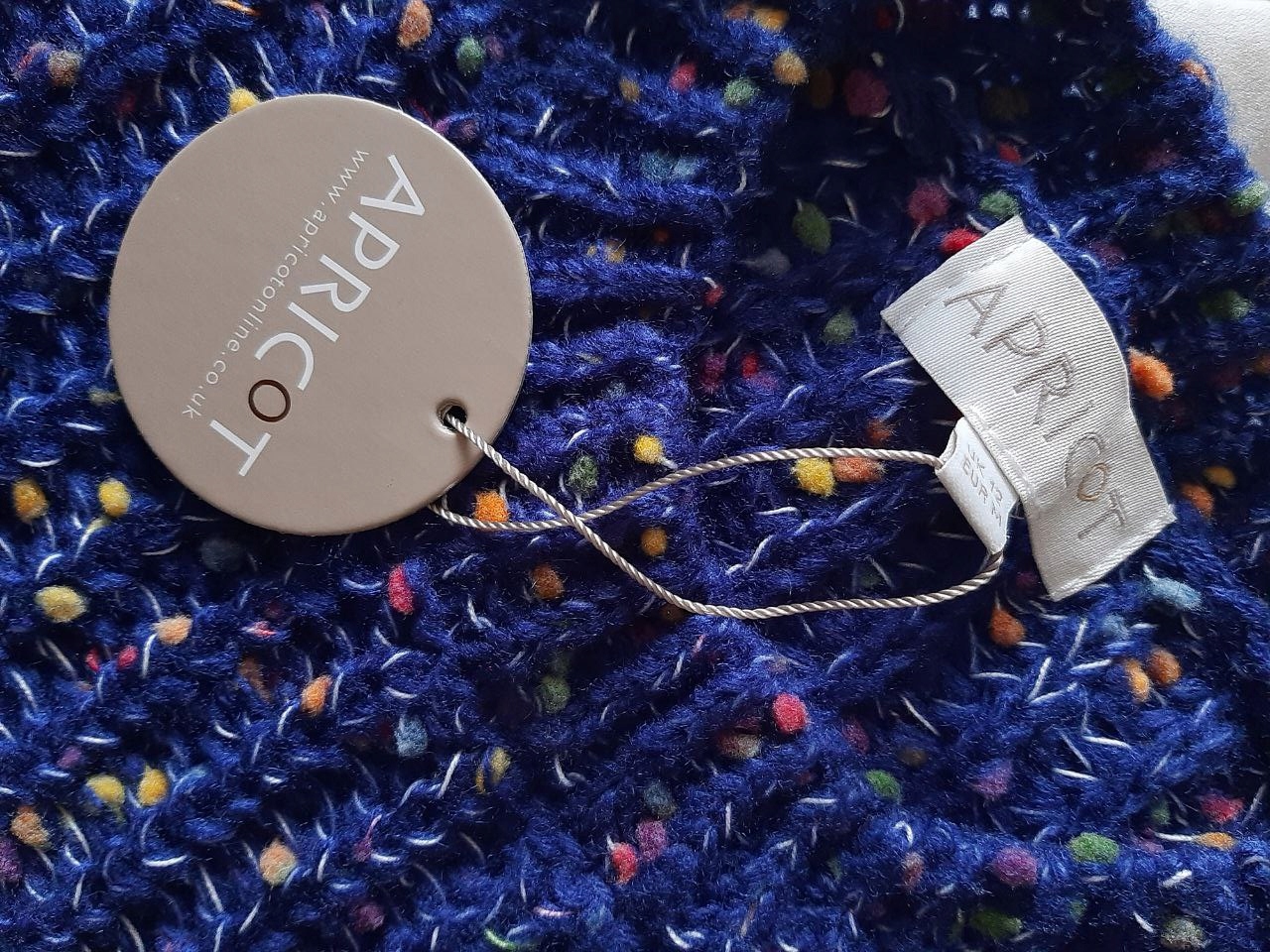 APRICOT sweter NOWY granat MELANŻ luźny M/L Marka inna