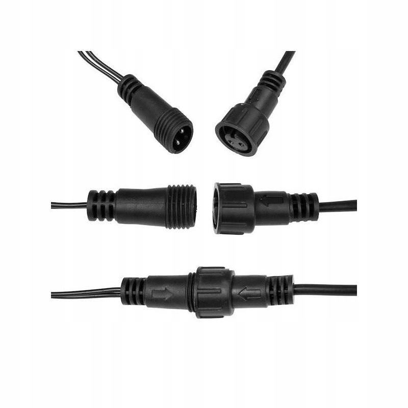 Światełka lampki LED 500 NIEBIESKI, FLASH BIAŁY Marka Ecarla