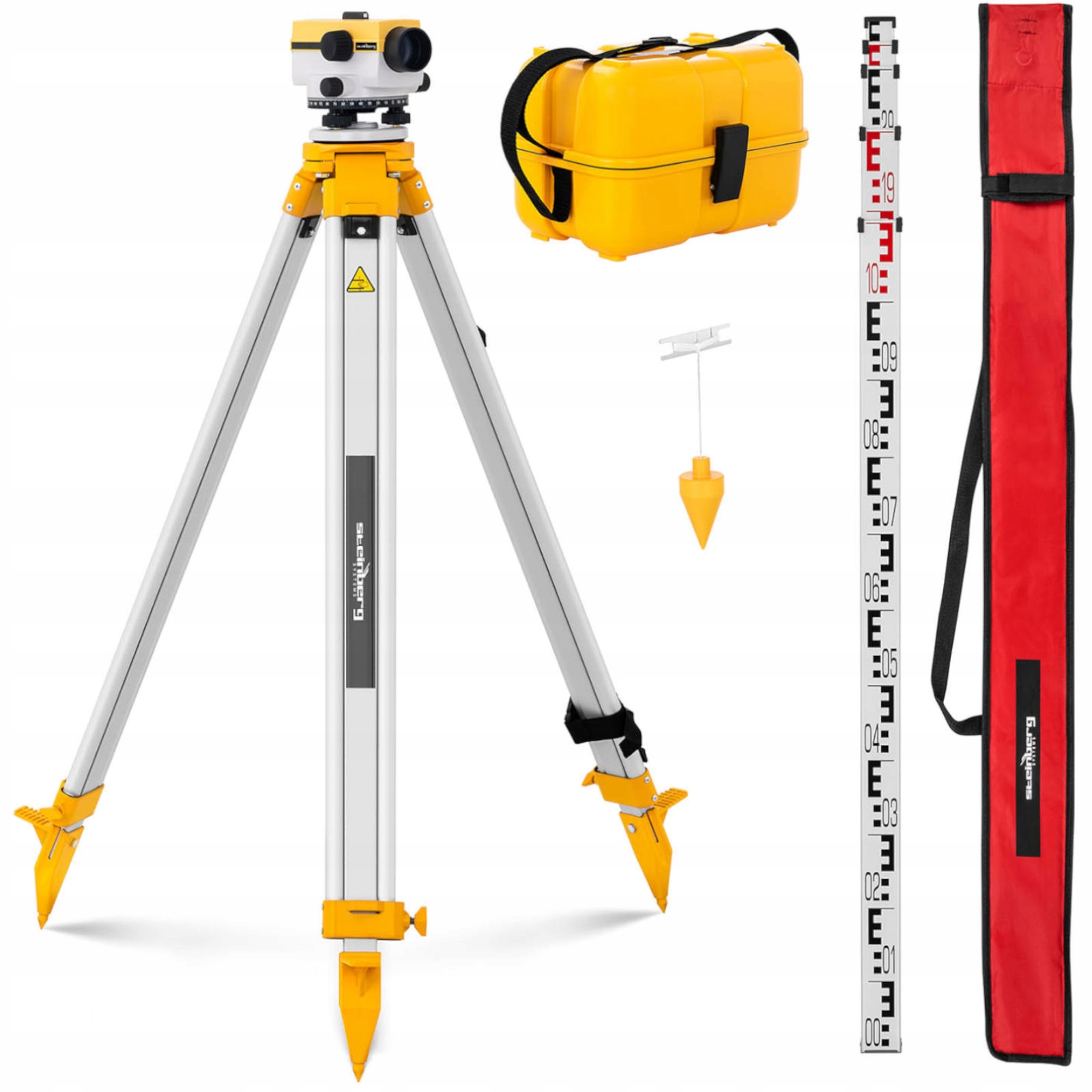 Niwelator Optyczny Samopoziomujący Statyw Łata 20x