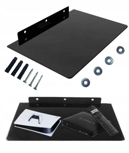 PÓŁKA WISZĄCA STOLIK POD TV DO DEKODERA KONSOLI SZAFKA RTV KOMODA SALONU