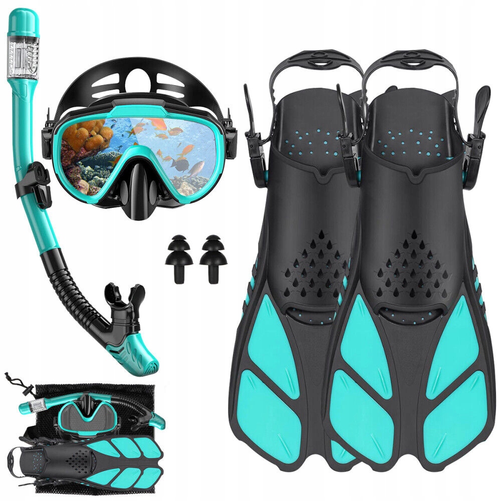 Potápěčské Brýle A Dýmka Na Potápění Brýle A Šnorchl Na Šnorchlování ploutve S/m