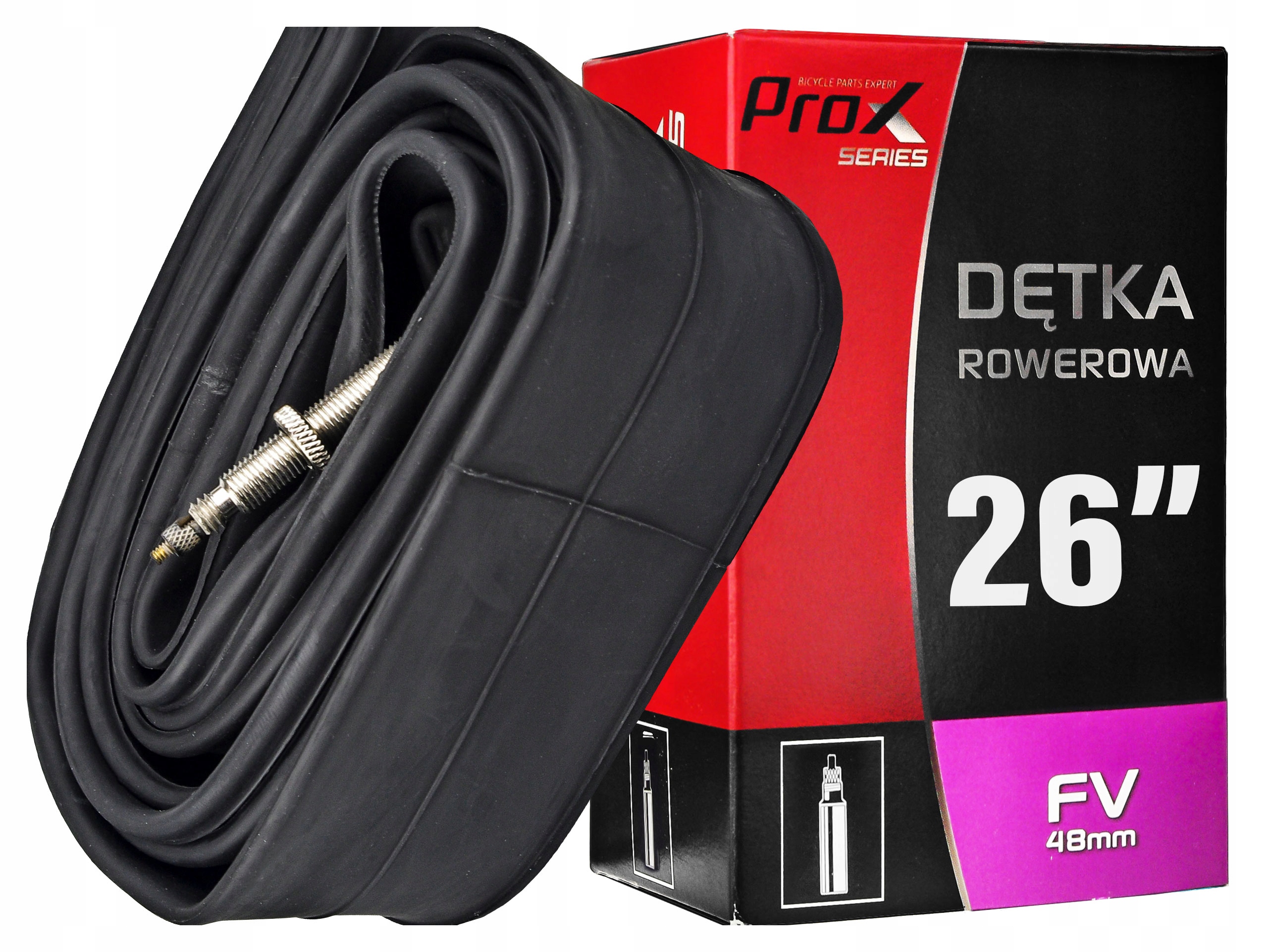 

Dętka Prox 26x1,75-2,125 Wentyl Presta 48 MM