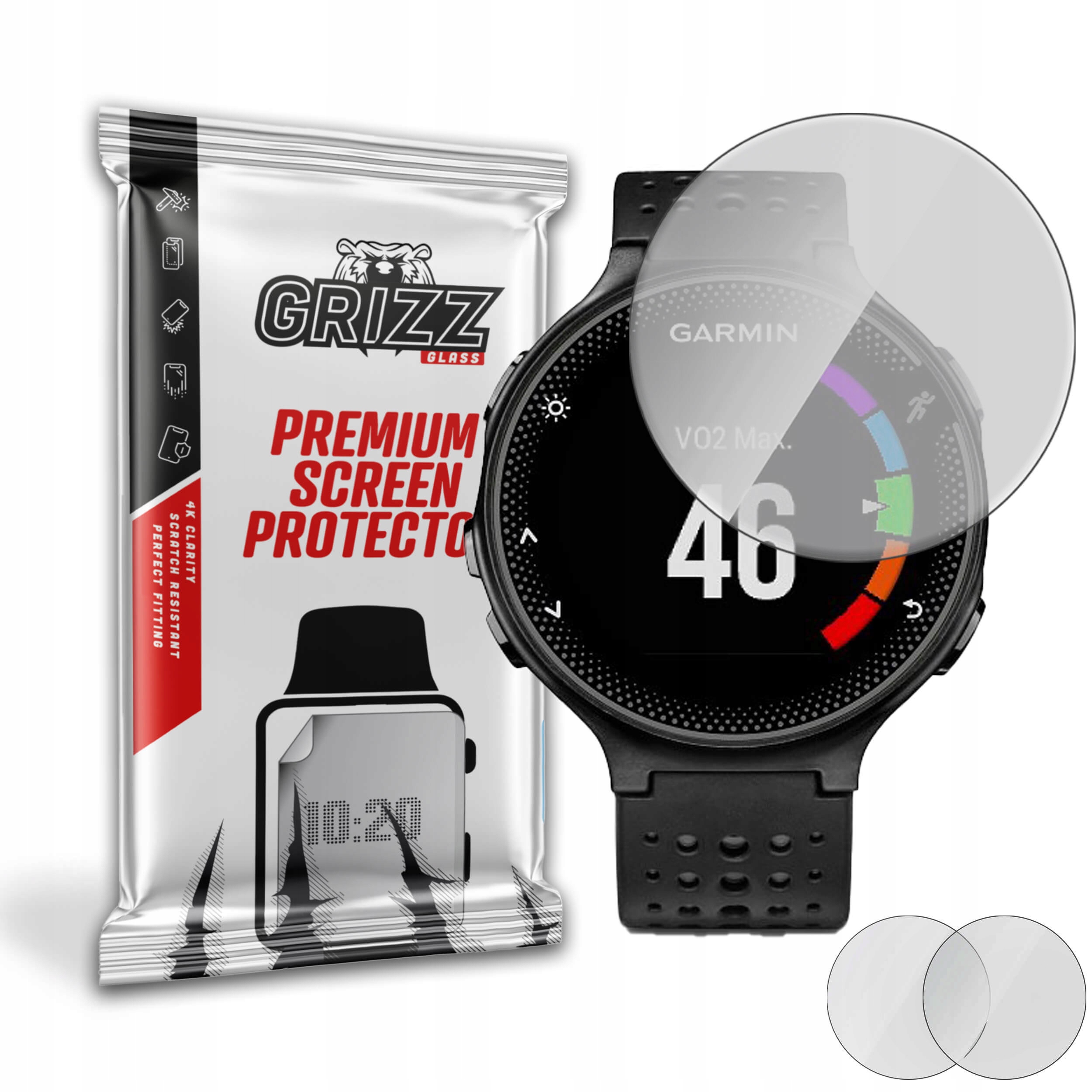 2-PAK Antyodciskowa folia ochronna do Garmin Forerunner 235