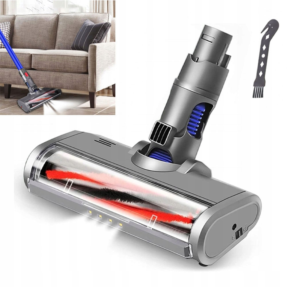 Kartáč S Led Pro Dyson V6 DC58 DC59 DC61 DC62 Šedý