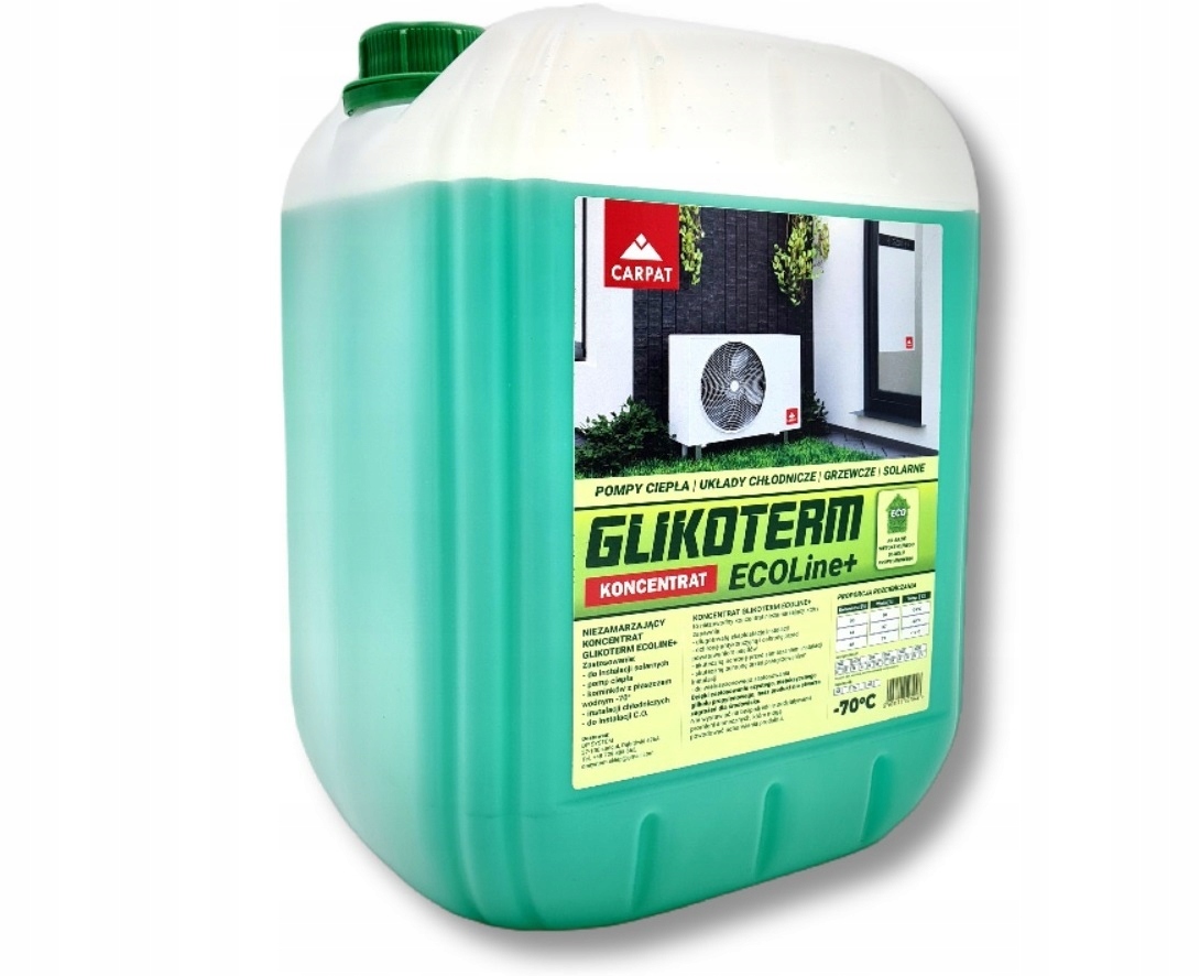 Propylenglykol Eko Tekutina pro tepelné čerpadlo Koncentrát -70°C 10L Carpat