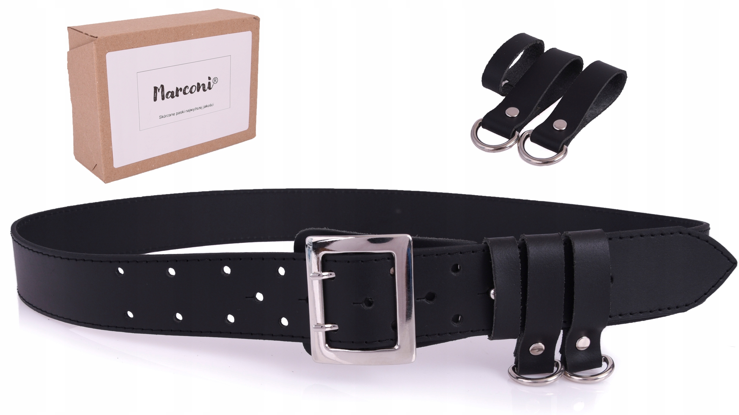 

Wojskowy oficerski Pasek Skórzany Pas Militarny