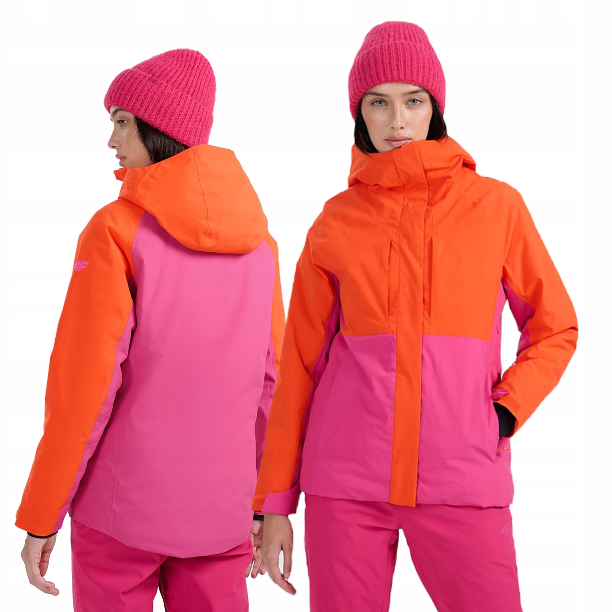 Kurtka narciarska 4F Damska F080 8000mm Pink/orange M
