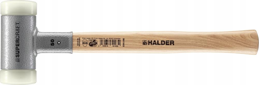 Kladivo s měkkým obouchem Supercraft 50 mm, bezodrazové Halder (4245713363)