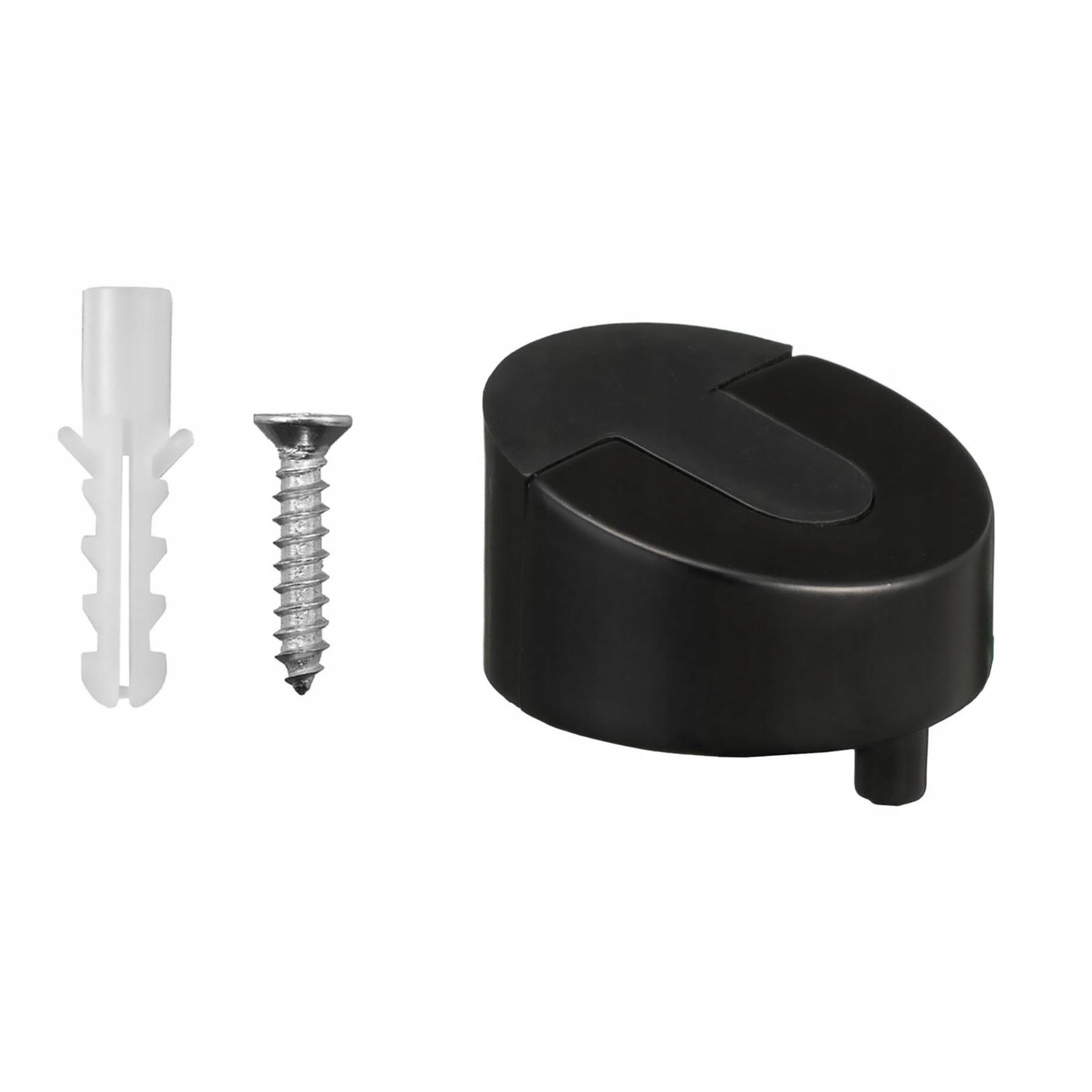 Odbojnik odbój do drzwi zewnętrzny/wewnętrzny przykręcany czarny