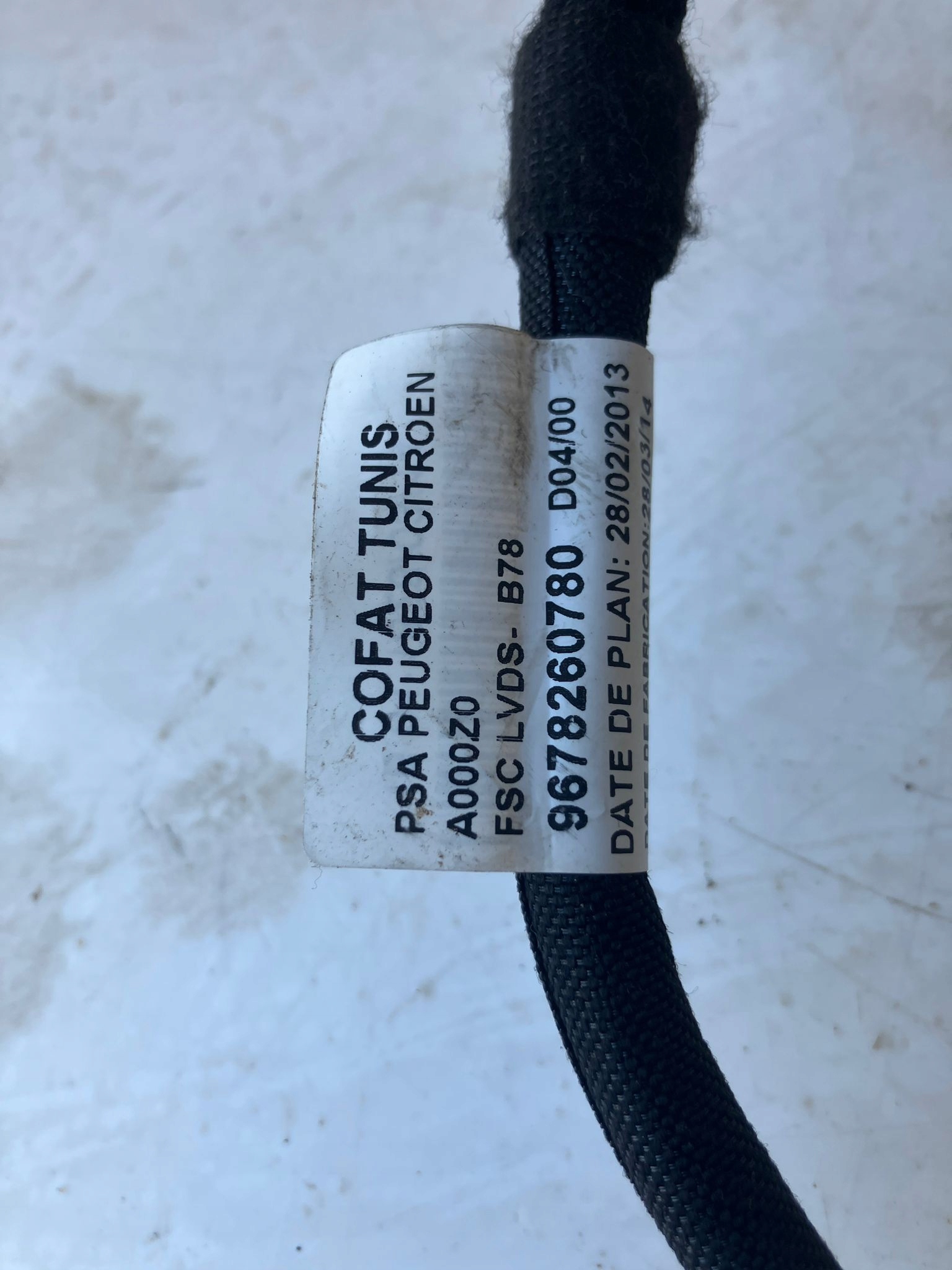 bundle KABEL aerial CITROEN C4 PICASSO II 9678260780