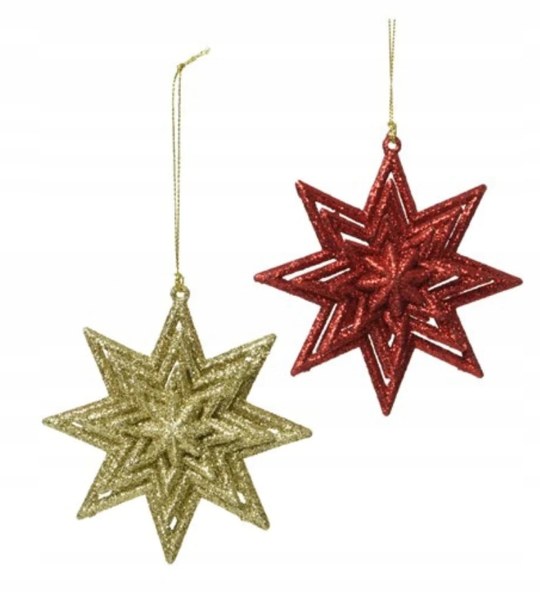 

Zawieszka Ozdoba Świąteczna Na Choinkę Gwiazda MIX