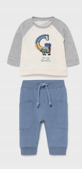 MAYORAL 2602 KOMPLET BLUZA SPODNIE CHŁOPIEC r.60