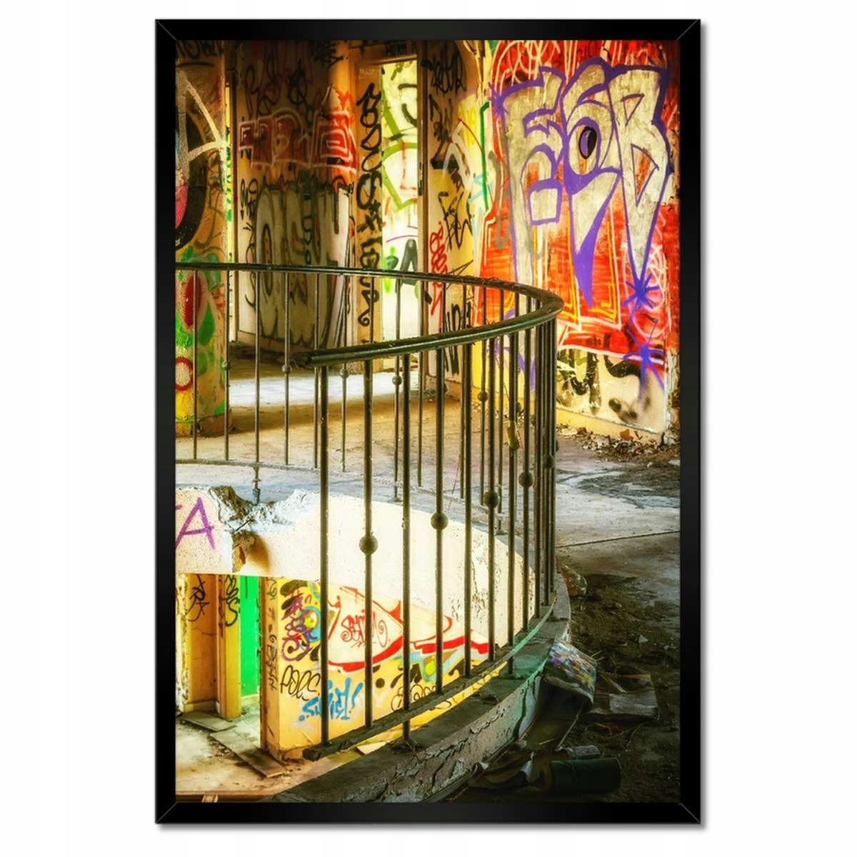 Plakáty v rámu 40x60 Graffitti Mural