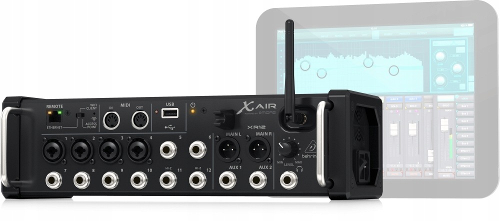 Behringer XR12 digitální předzesilovač Midas wifi Usb nahrávání