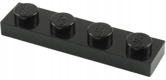 

00092N Lego 3710 371026 płytka 1x4 czarny 1szt