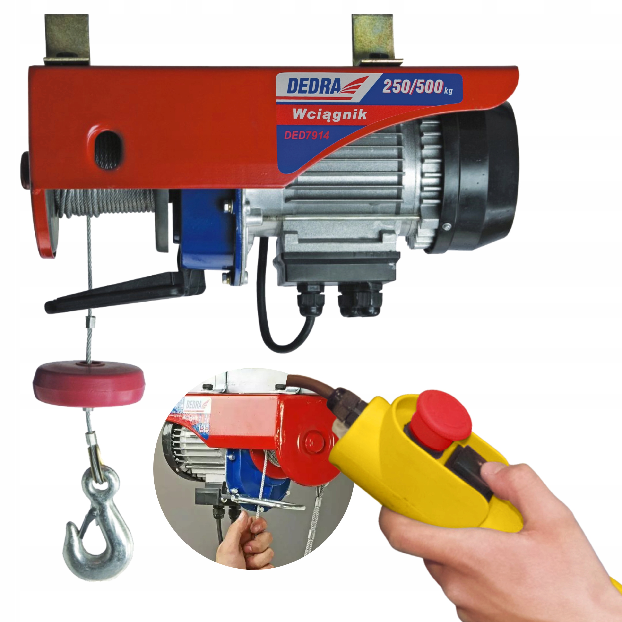 Dedra Elektrický Naviják 250/500 Kg DED7914