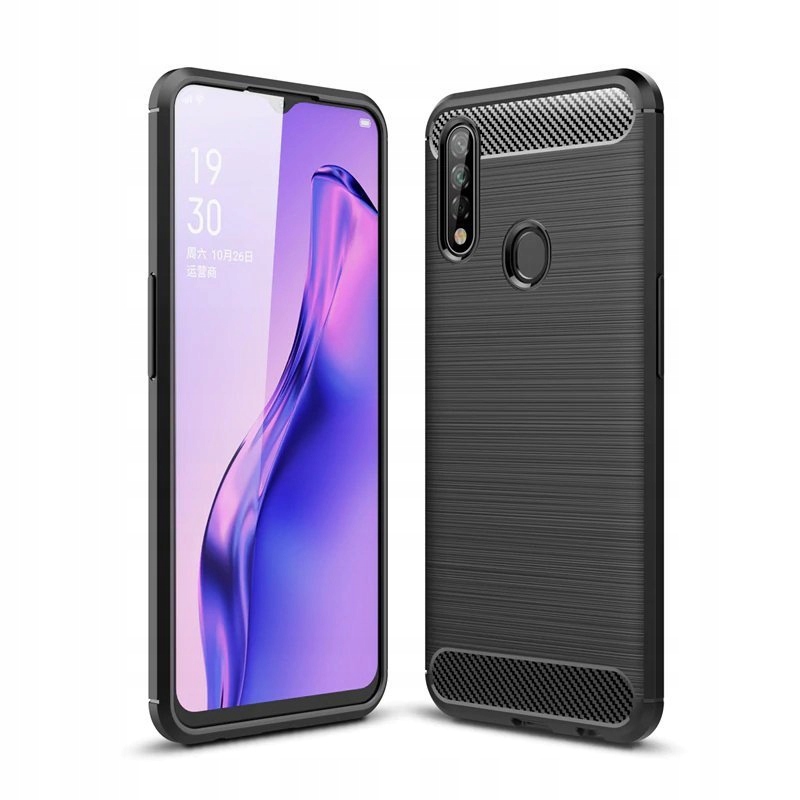 

Carbon Case elastyczne etui pokrowiec Oppo A31 cza