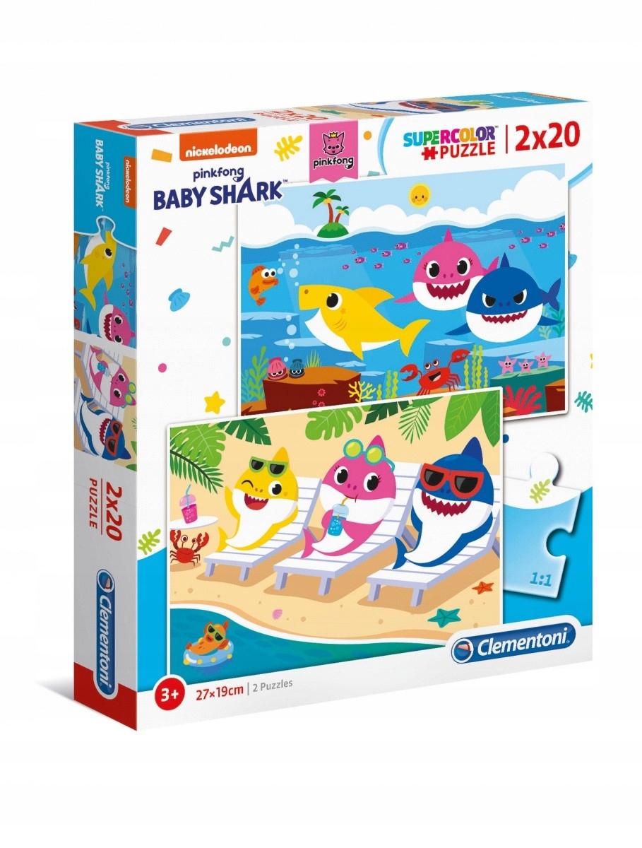 

Puzzle Clementoni Color Baby Shark 2x20 el.