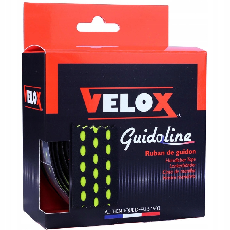 Cyklistická omotávka Velox Eva Bi-Color 3,5 mm černo-limetková 105 g