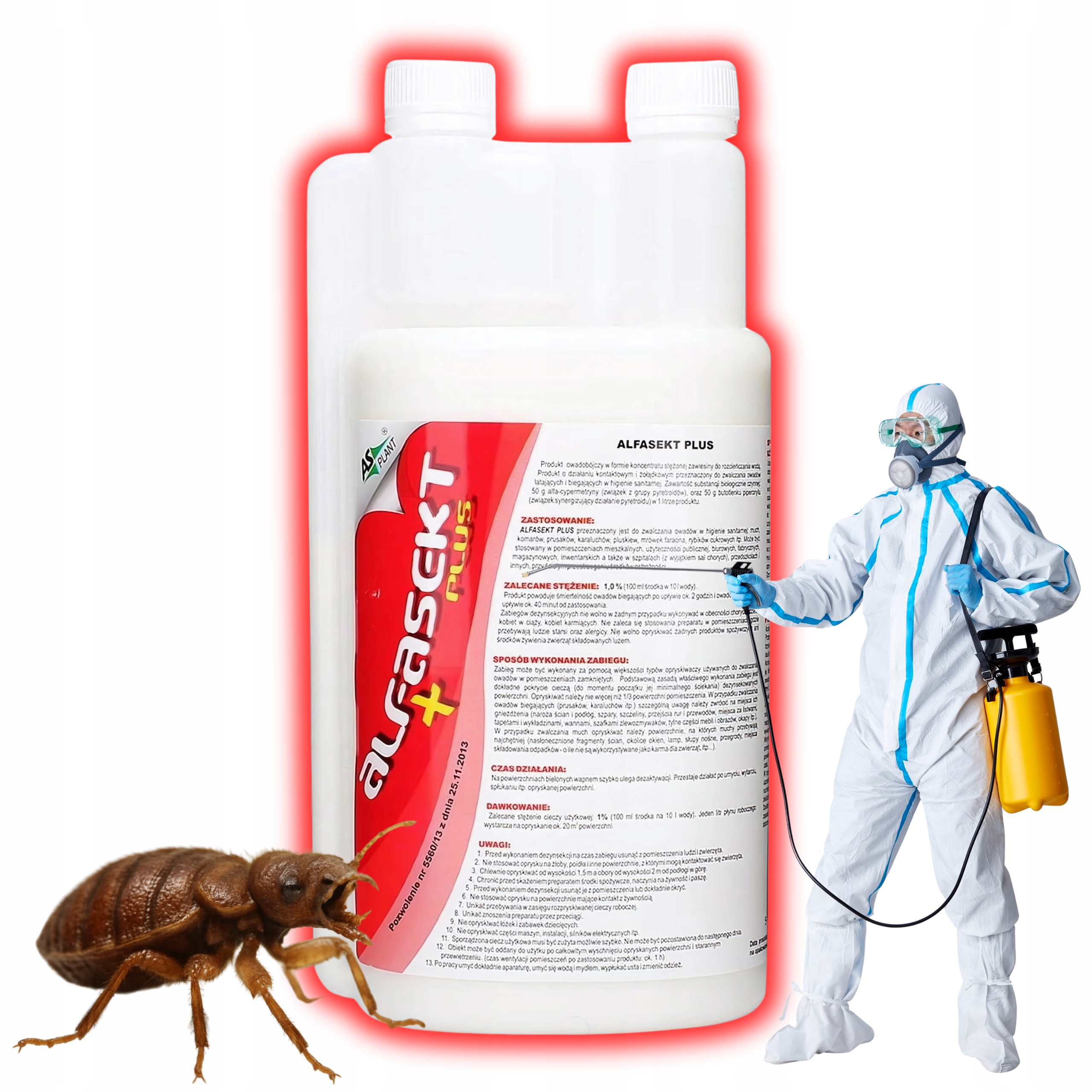 Postřikem Přípravek Proti Komárům Mouchy Mravence Štěnice Hmyz Rybičky Alfasekt Plus 1 L