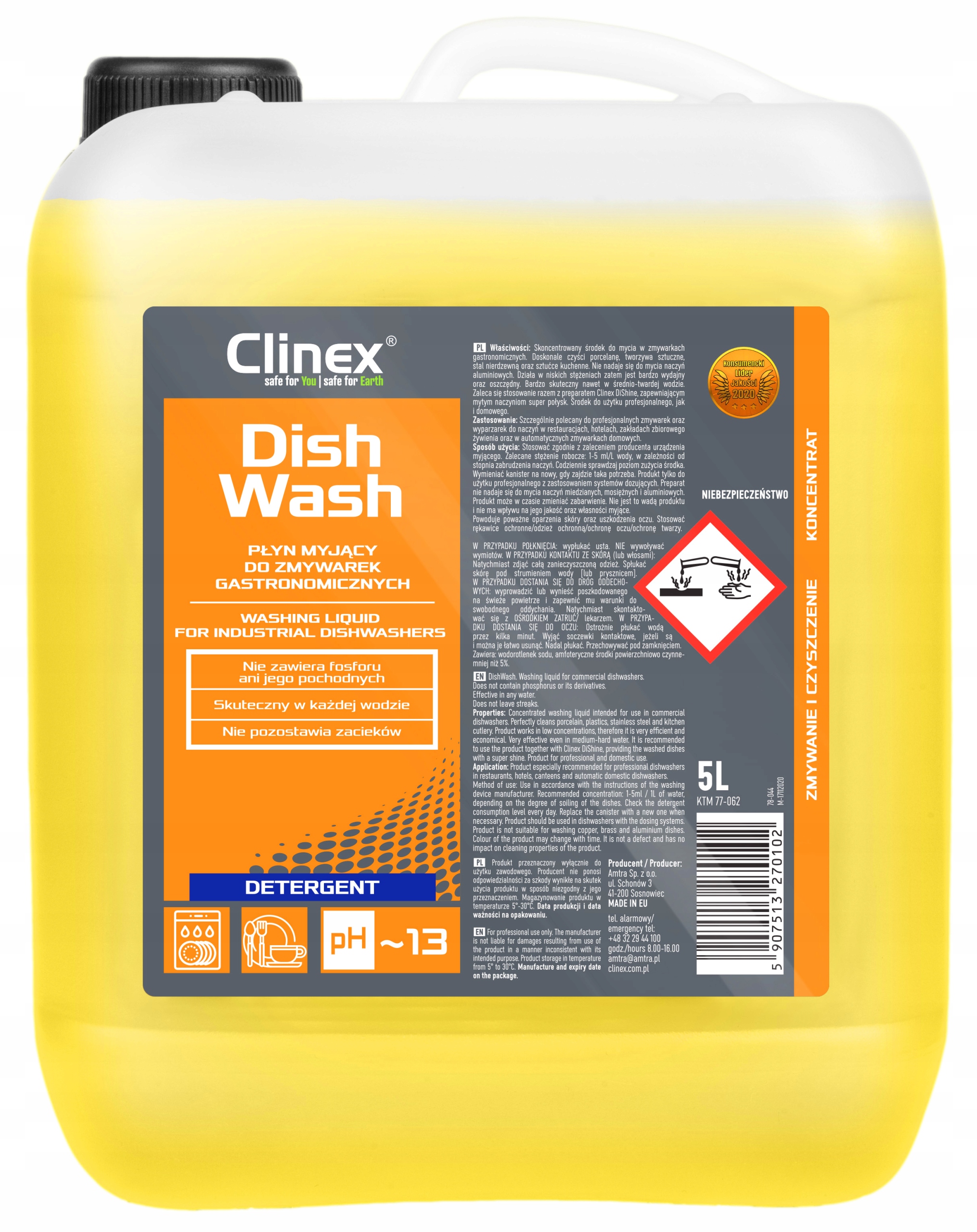 

Clinex DishWash Płyn myjący do zmywarek 5L
