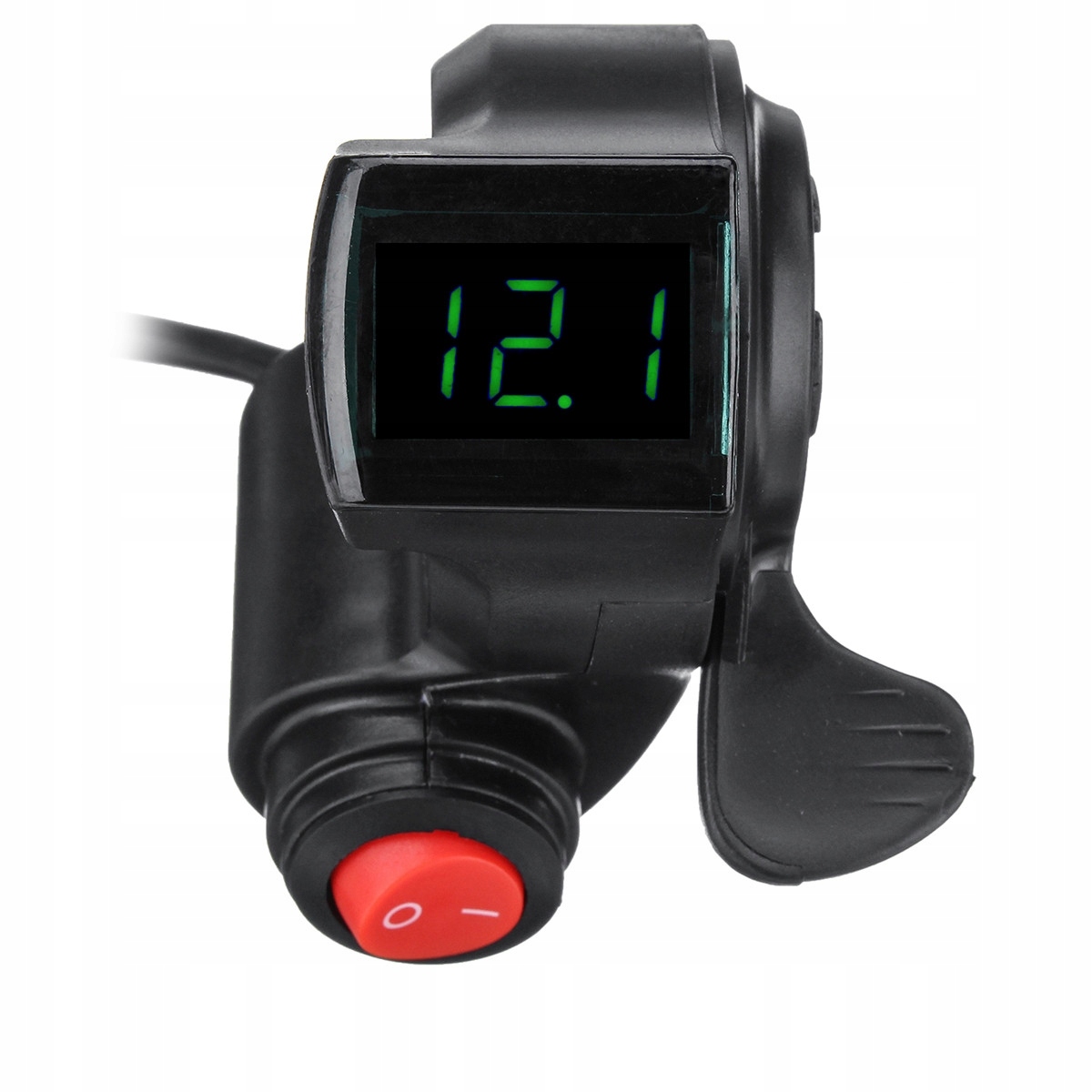 MANETKA GAZU KCIUKOWA Z WOLTOMIERZEM LED /L613