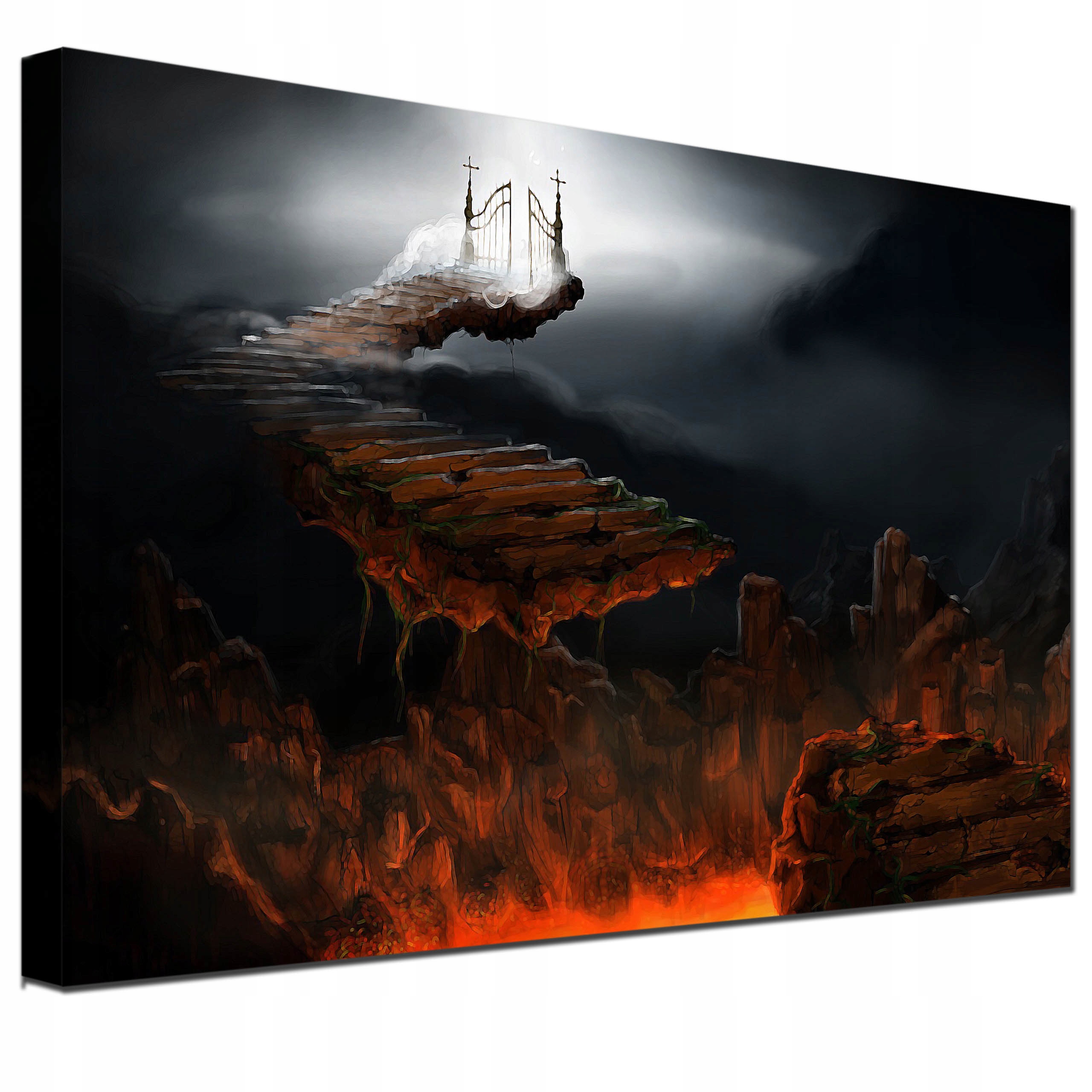 

Nowoczesny Obraz 90x60 Niebo Piekło na płótnie