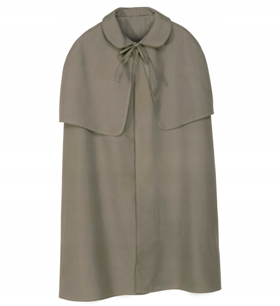 PELERYNA SZARA DETEKTYW SHERLOCK HOLMES 100 CM Rozmiar uniwersalny