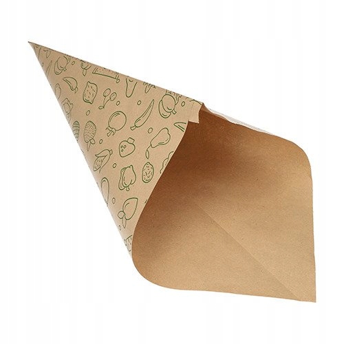 Papierové vrecúška v tvare eko kornútkov 48 x 34 x 34 cm, 1000 g 10