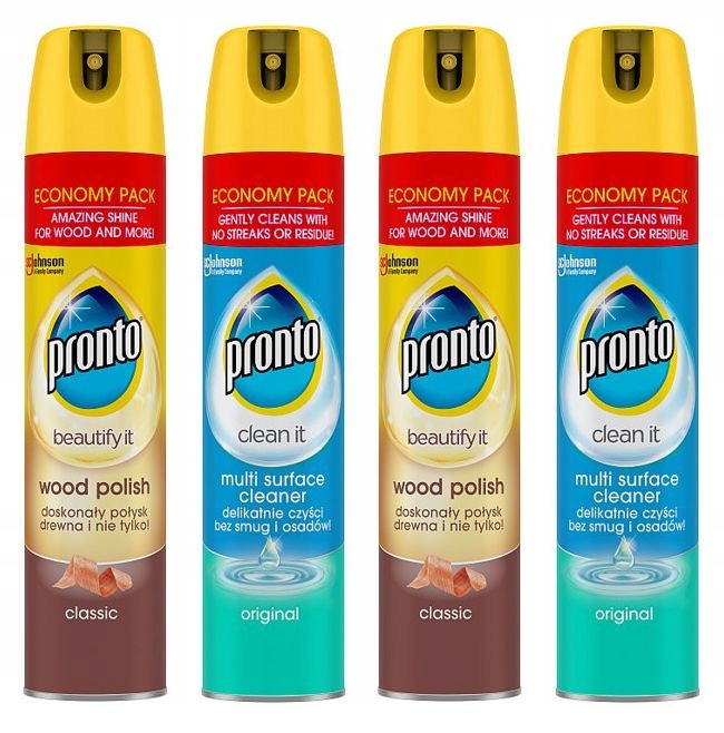 

Pronto aerozol do czyszczenia mebli Zestaw 4x300ml