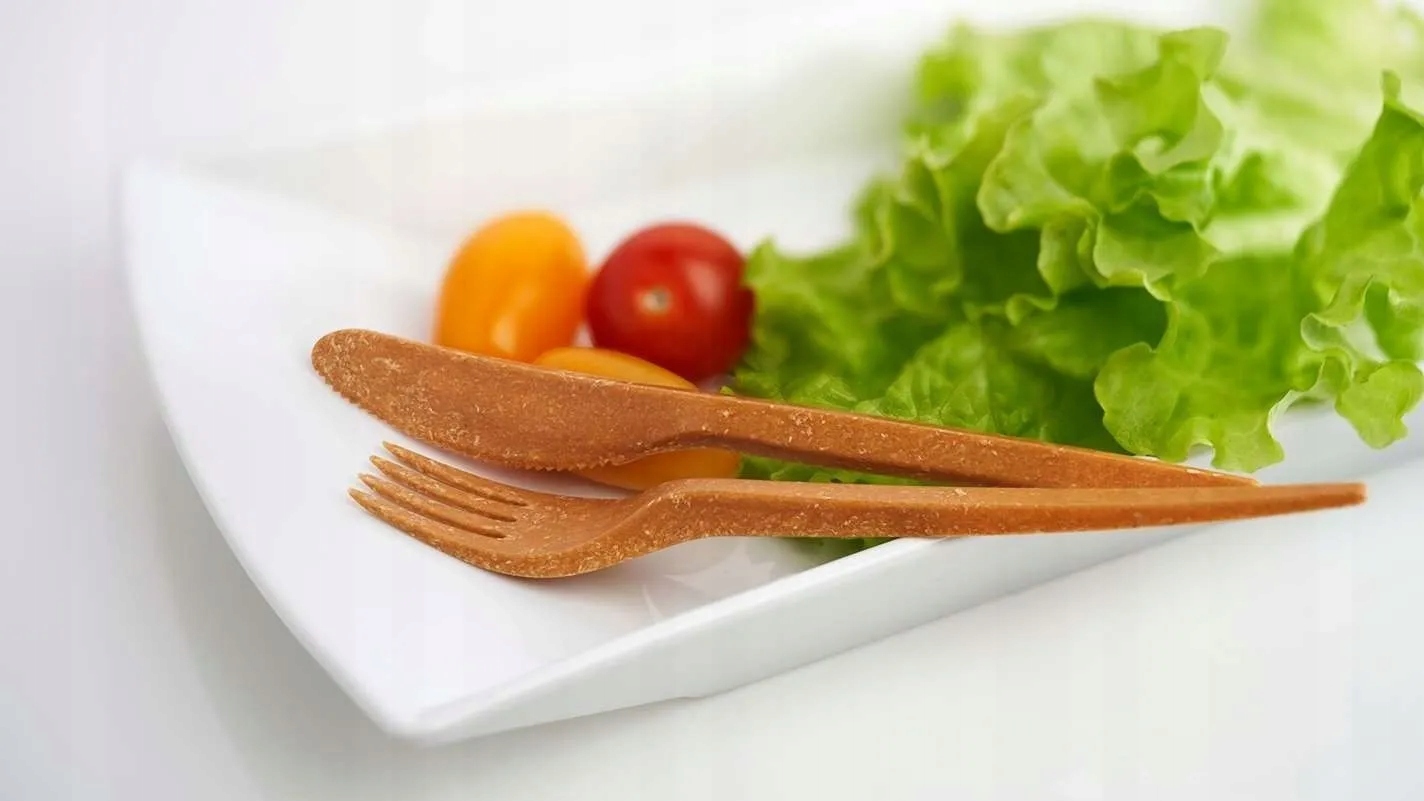 Widelce sztućce wielorazowe ekologiczne WPC 50szt Marka Angella