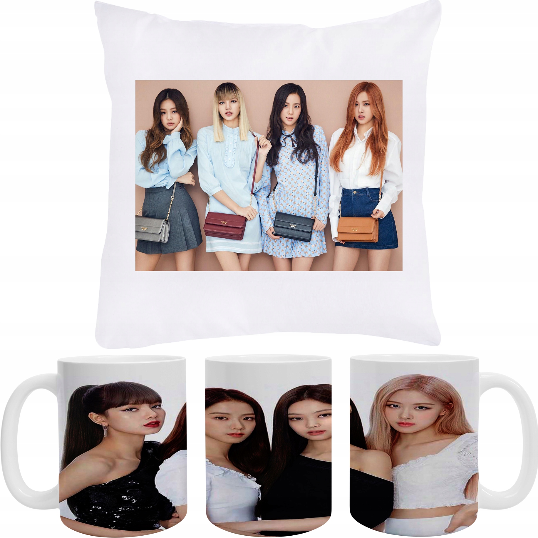 

Zestaw Kubek Poduszka Blackpink Tekst