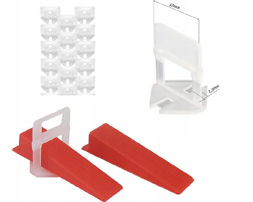 

System Poziomowania Płytek 300KLIPS-1,5mm 100KLINY