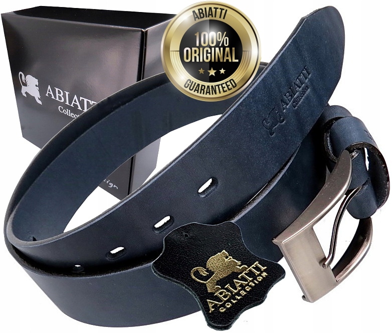 Pánský Pásek Pásek Ke Kalhotám Abiatti, Tmavě Modrý Široký Pásek K Džínům