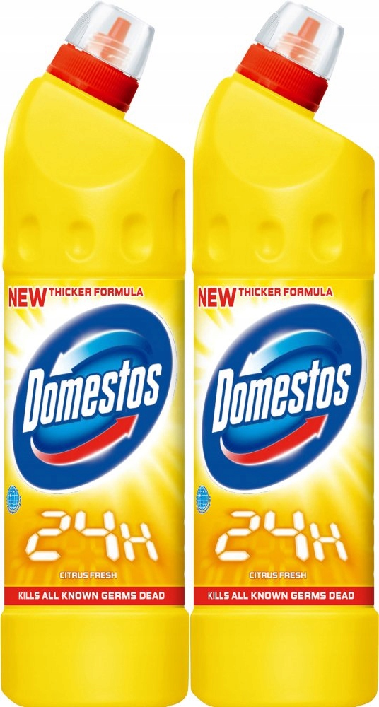 

Płyn do toalet Domestos cytrynowy 0.75l 2 sztuki