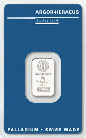 Sztabka palladu 5 gramów Argor-heraeus