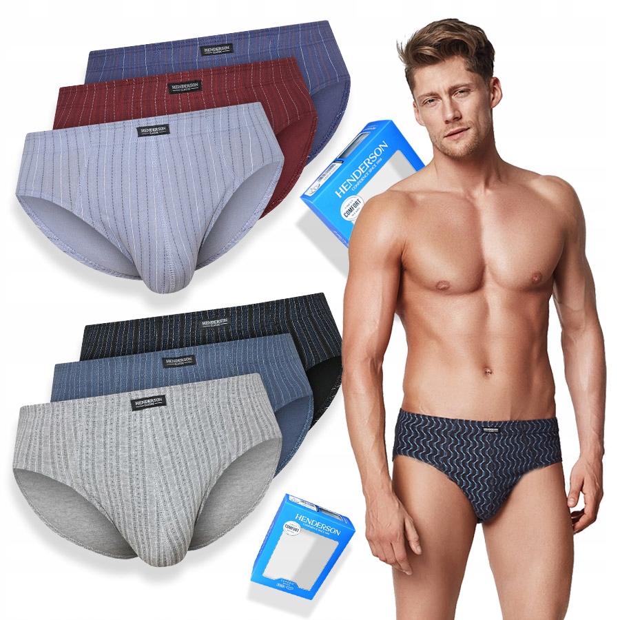 

6x Przewiewne slipy Henderson 100% bawełna 002 *XL