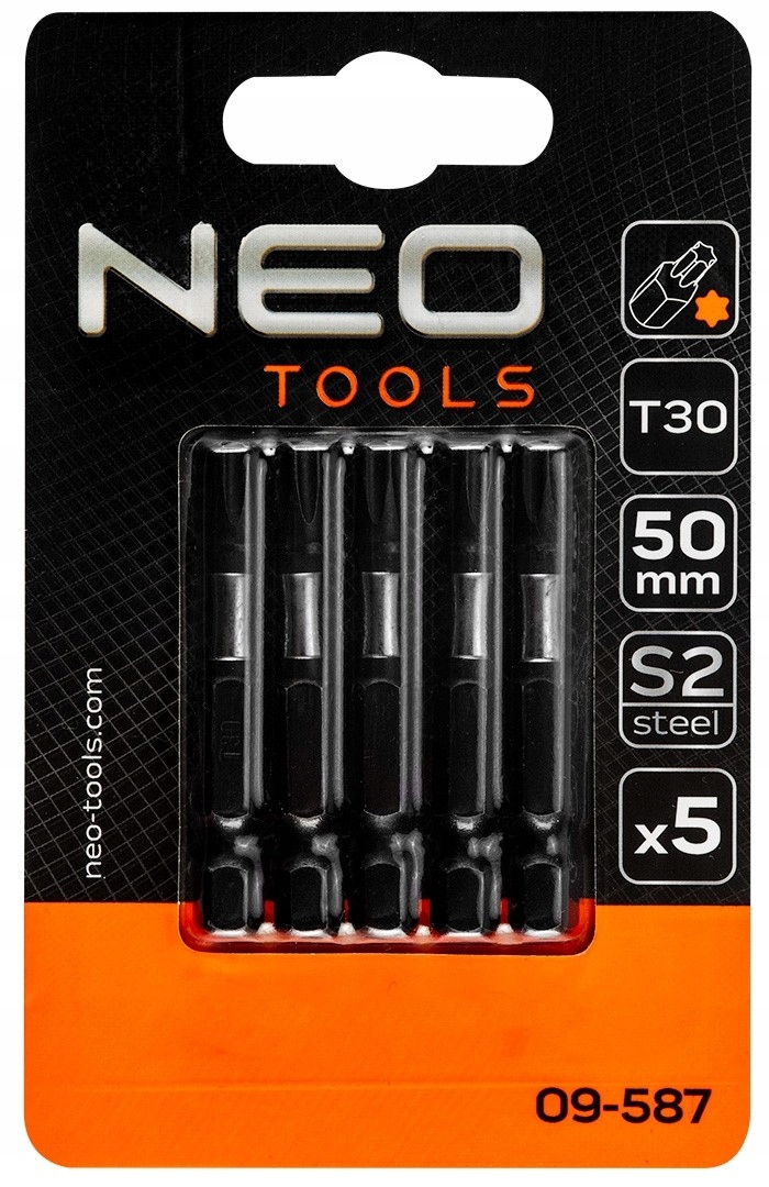 

Bity udarowe S2 50mm T30 5szt. Neo
