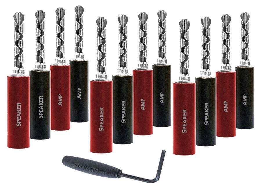 Audioquest SureGrip 100 Bfa banánkový konektor na repro kabel stříbrný 12 kusů