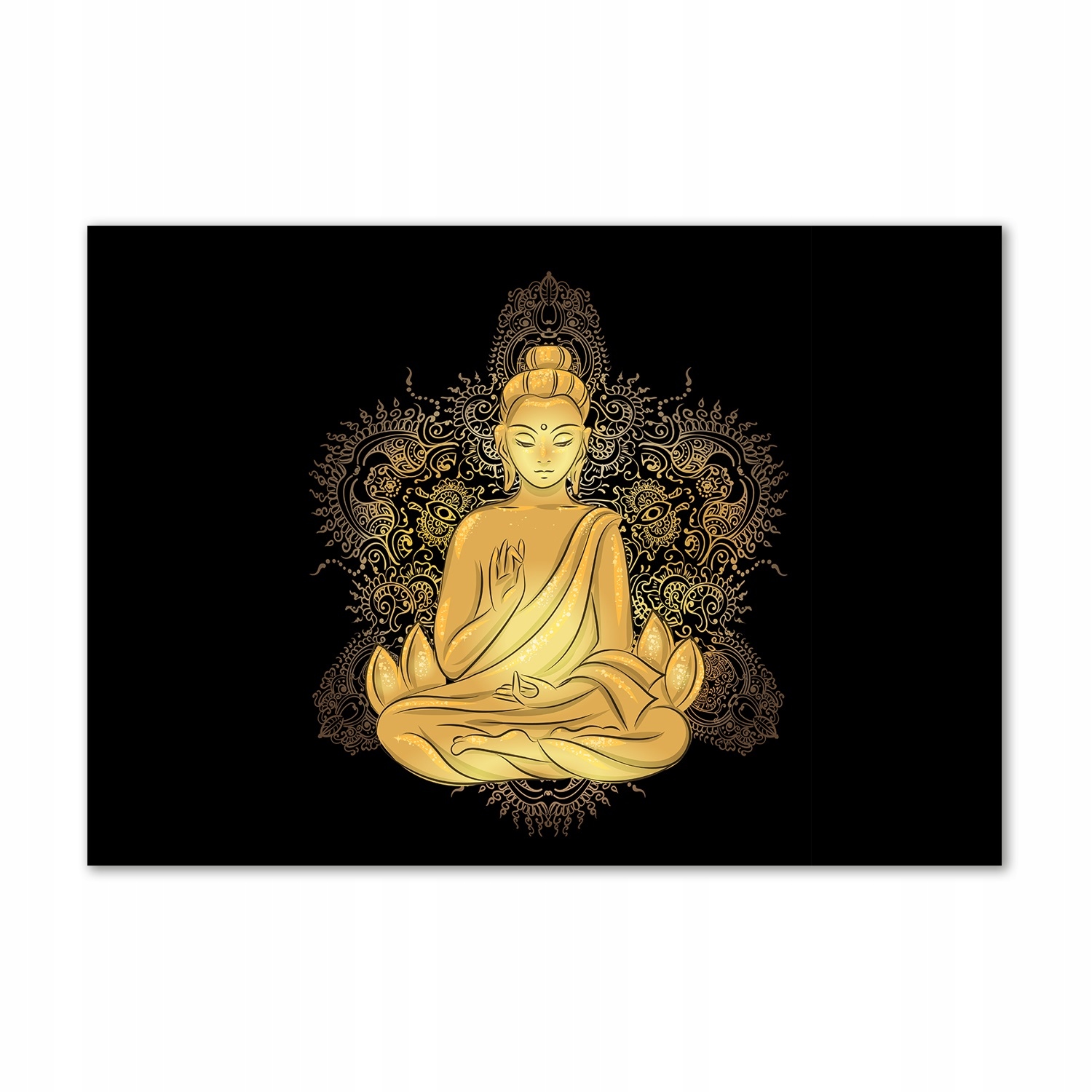 Fotoobraz tvrzené sklo Sedící Buddha 100x70