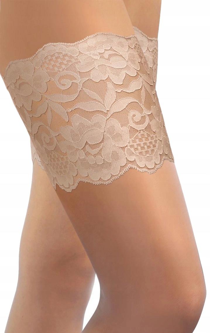 SESTO SENSO OPASKI przeciw OTARCIOM na UDA koronkowe z silikonem - L/65-70 Rozmiar L