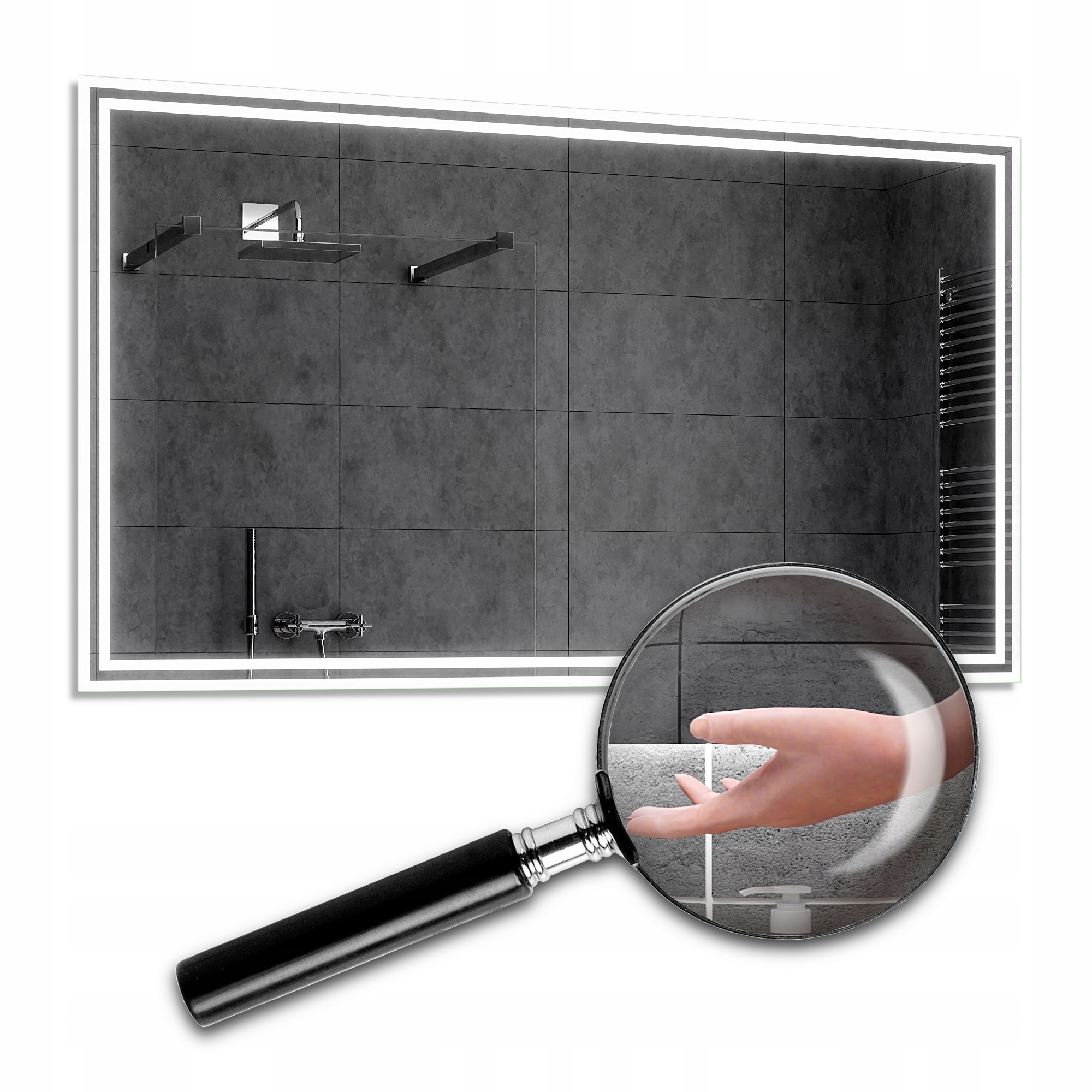 

Lustro Led 200x100cm Wł Sensor Ruchu Wieden